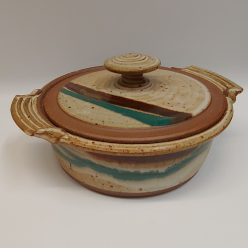 #220408 Casserole Dish, Lidded 11.5x3.5 $39.50 at Hunter Wolff Gallery